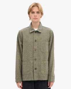 Organic Workwear Jacket - Dusty Olive