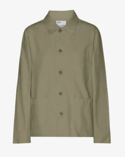 Organic Workwear Jacket - Dusty Olive