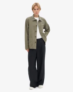 Organic Workwear Jacket - Dusty Olive