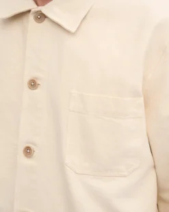 Organic Workwear Jacket - Ivory White