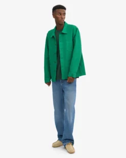 Organic Workwear Jacket - Kelly Green
