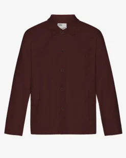 Organic Workwear Jacket - Oxblood Red