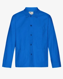 Organic Workwear Jacket - Pacific Blue