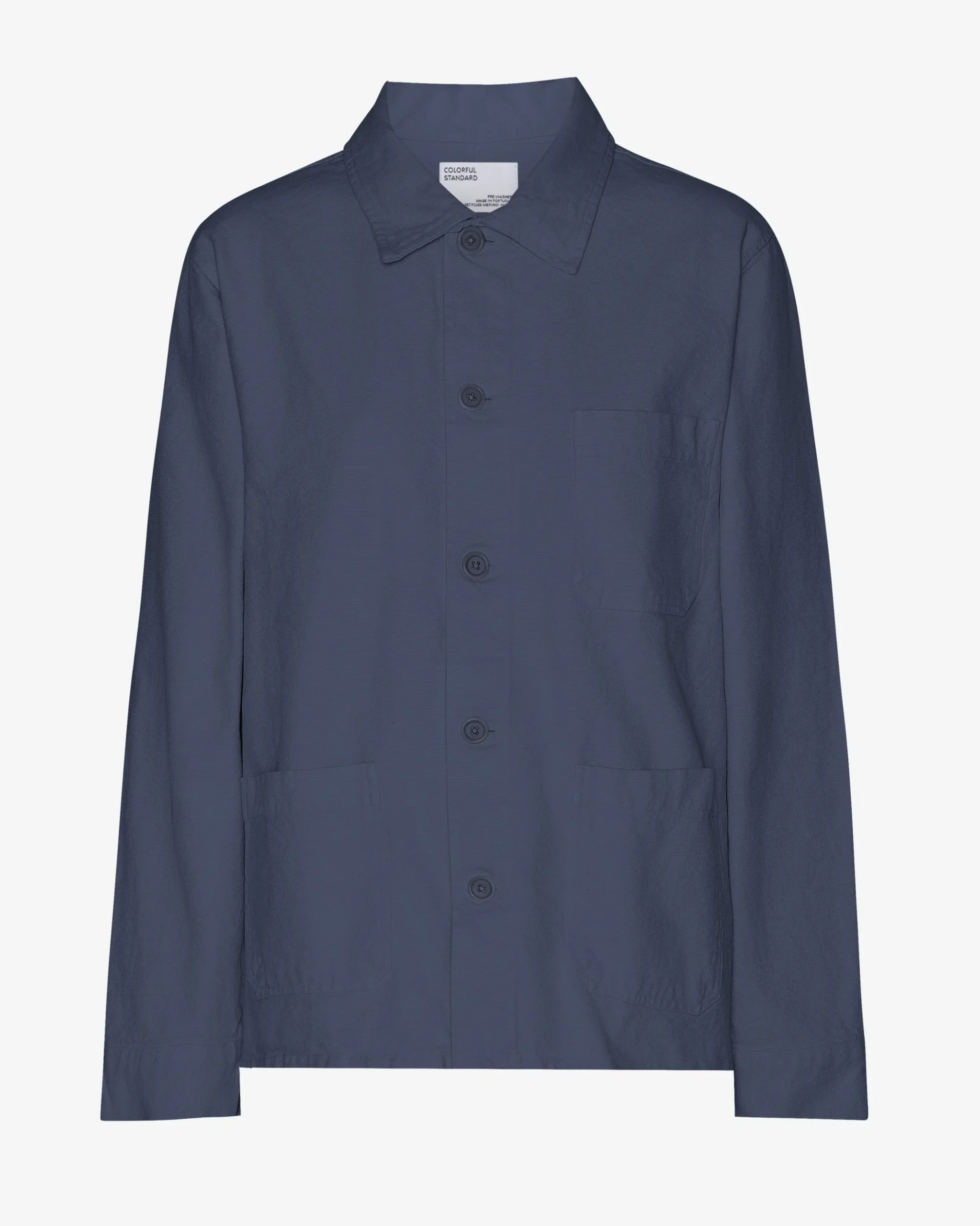 Organic Workwear Jacket - Petrol Blue