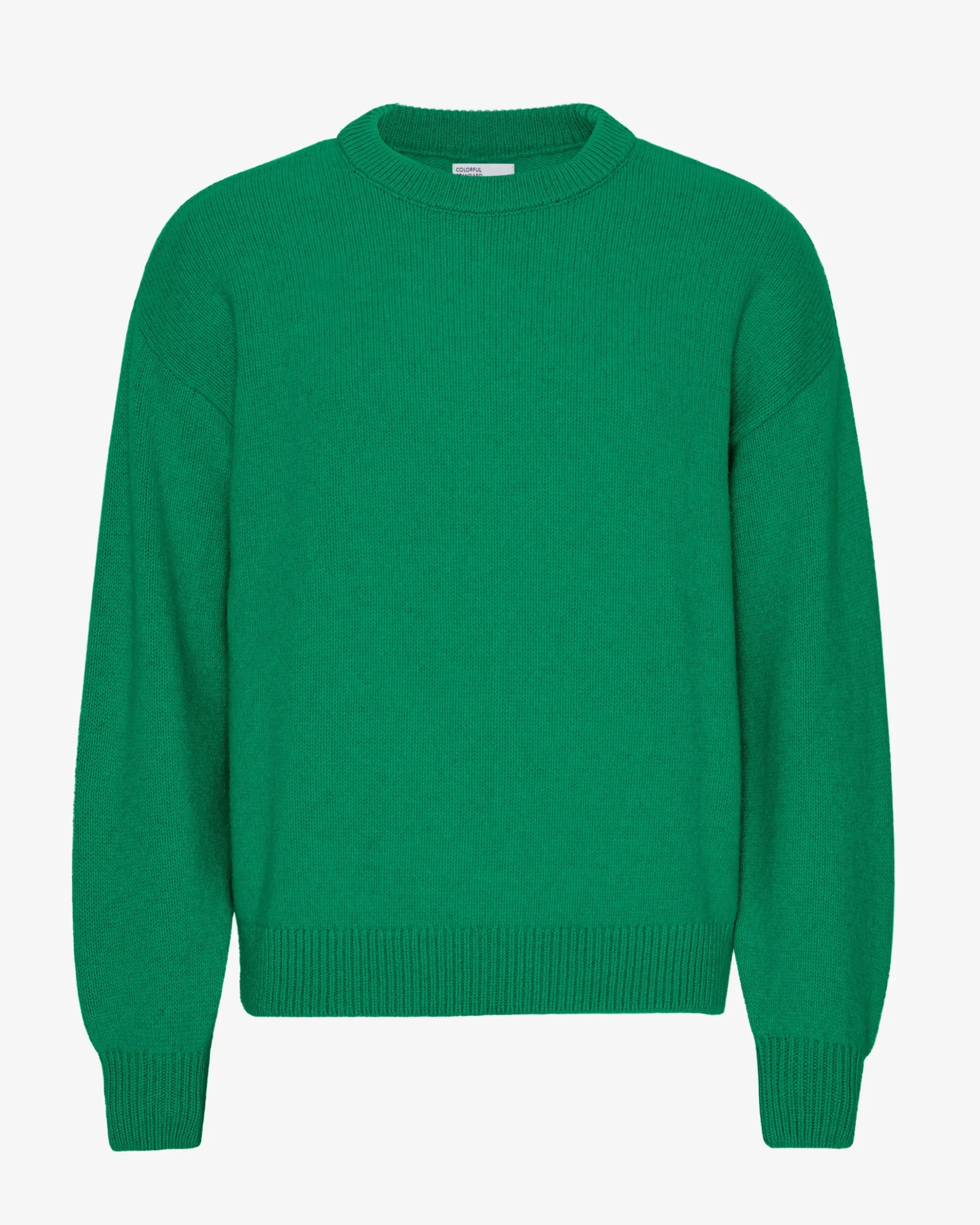 Oversized Merino Wool Crew - Kelly Green