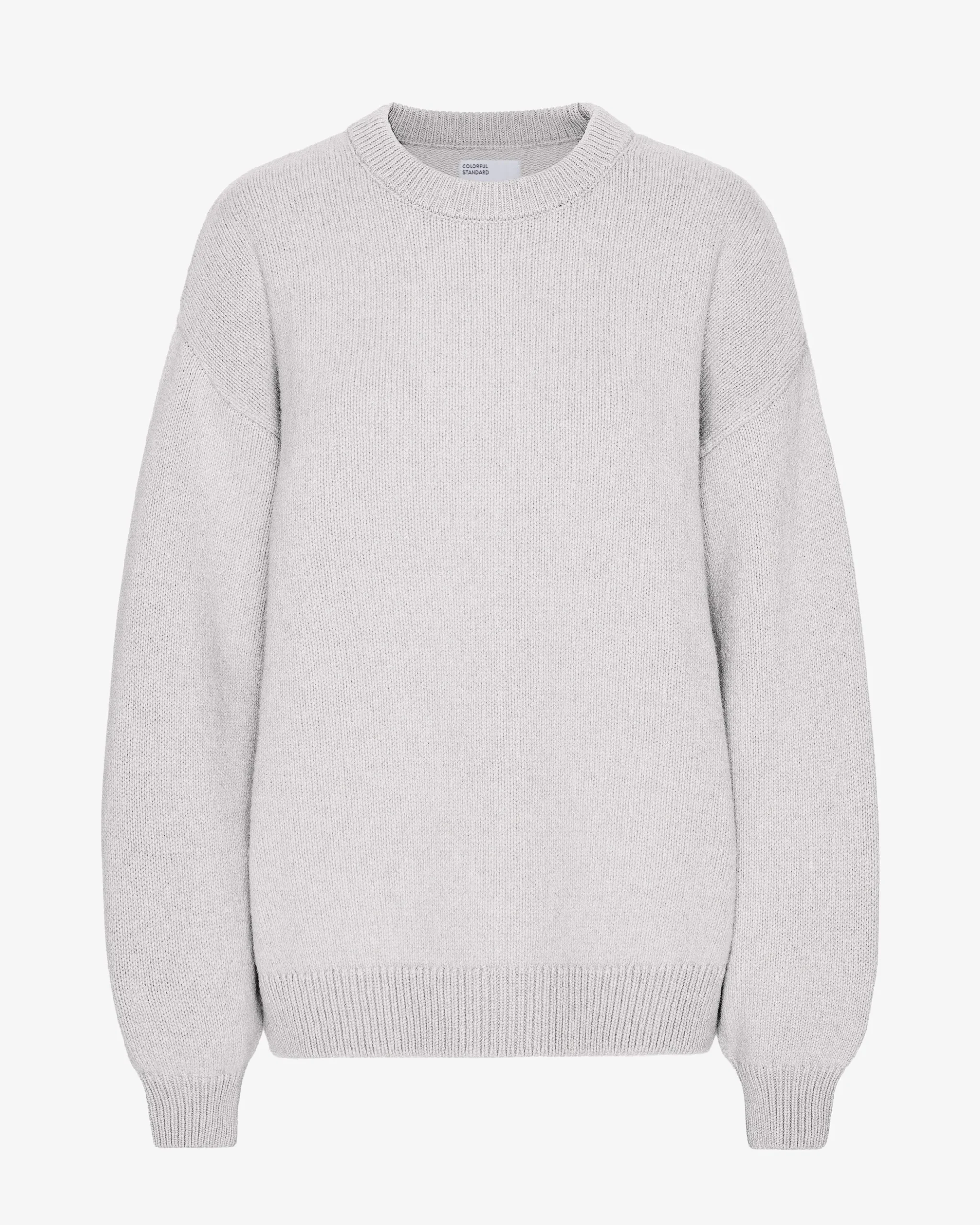 Oversized Merino Wool Crew - Snow Melange