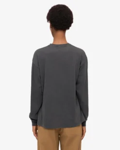 Oversized Organic LS T-Shirt - Faded Black