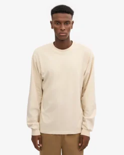 Oversized Organic LS T-Shirt - Ivory White