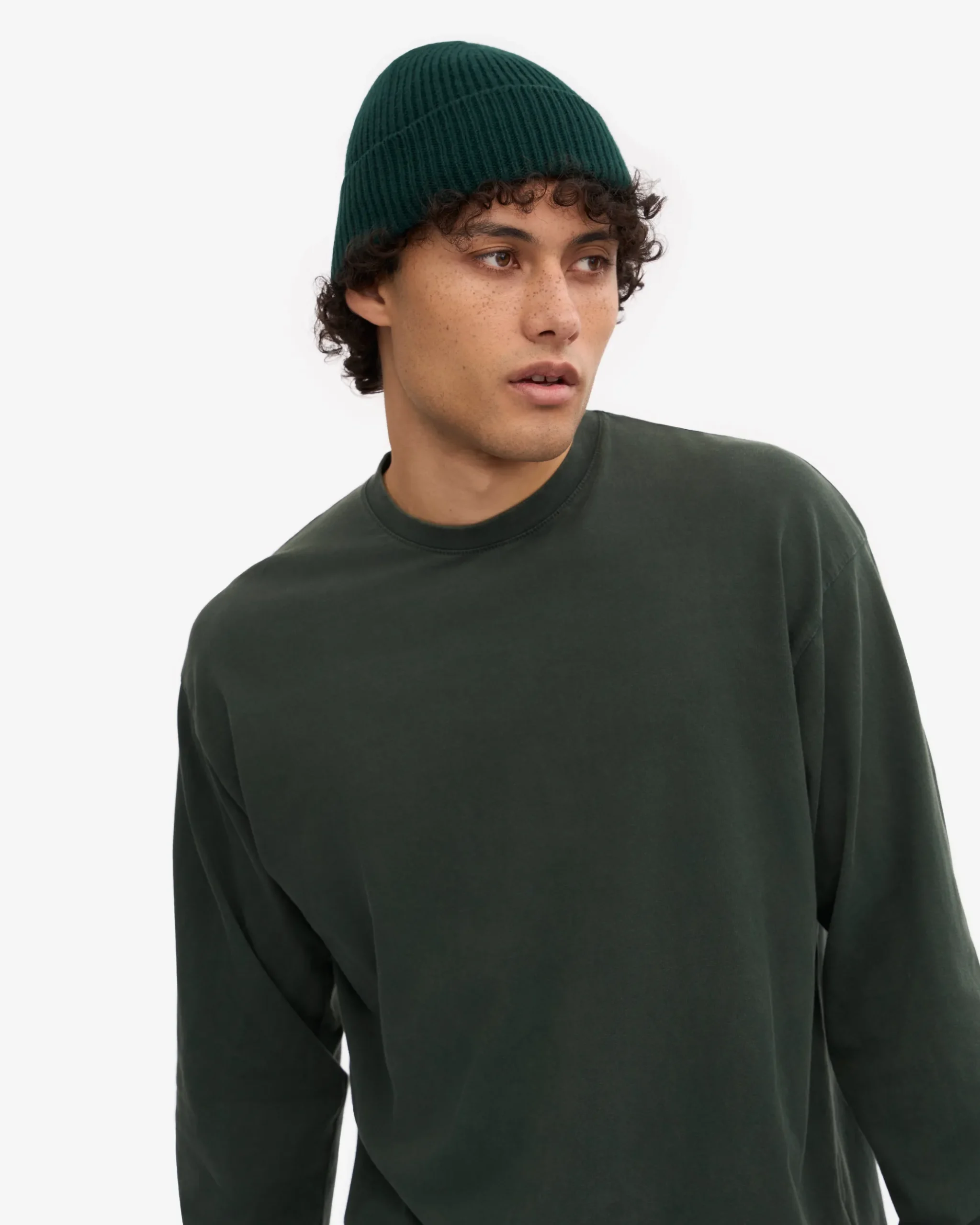 Oversized Organic LS T-Shirt - Midnight Forest