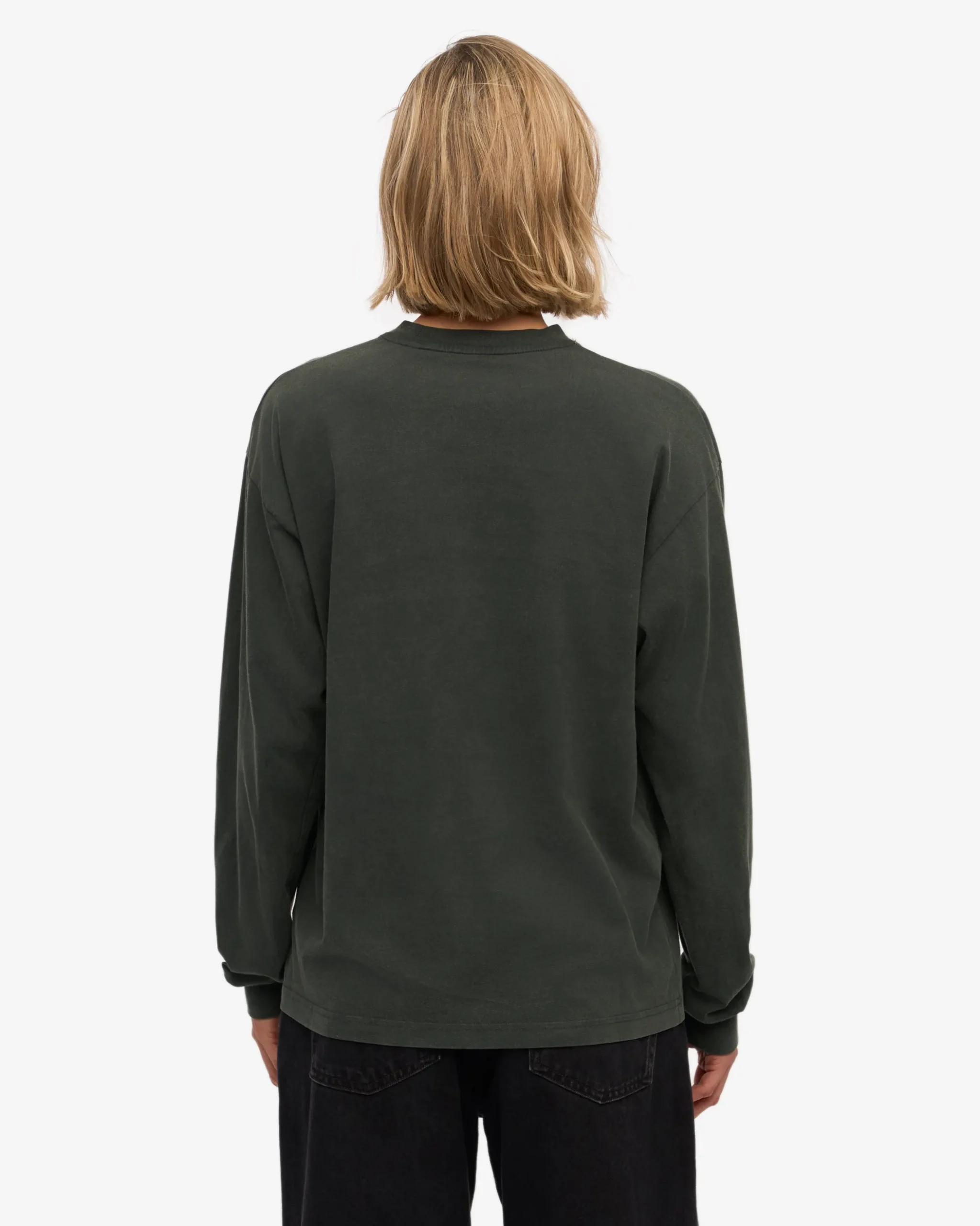 Oversized Organic LS T-Shirt - Midnight Forest