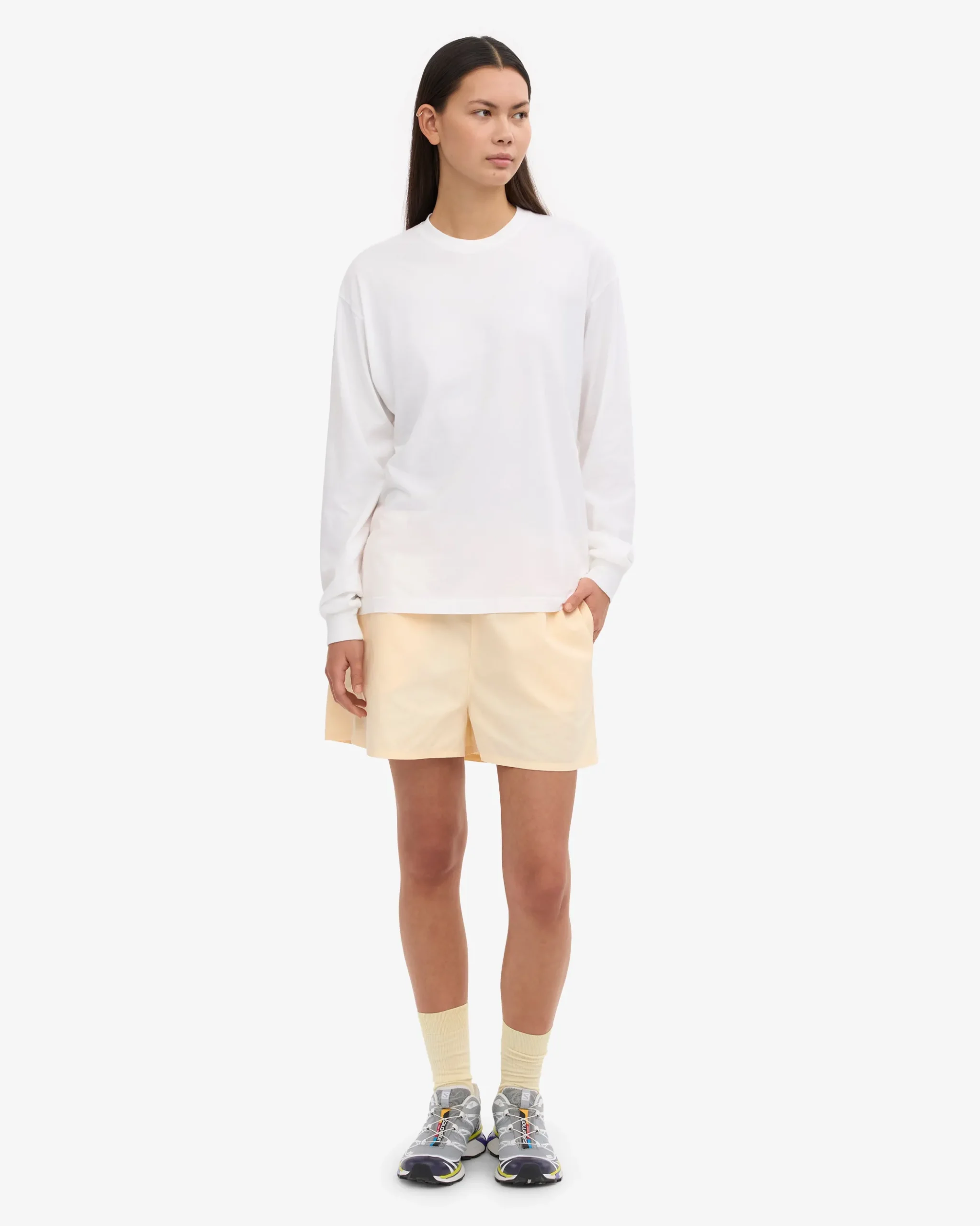 Oversized Organic LS T-Shirt - Optical White