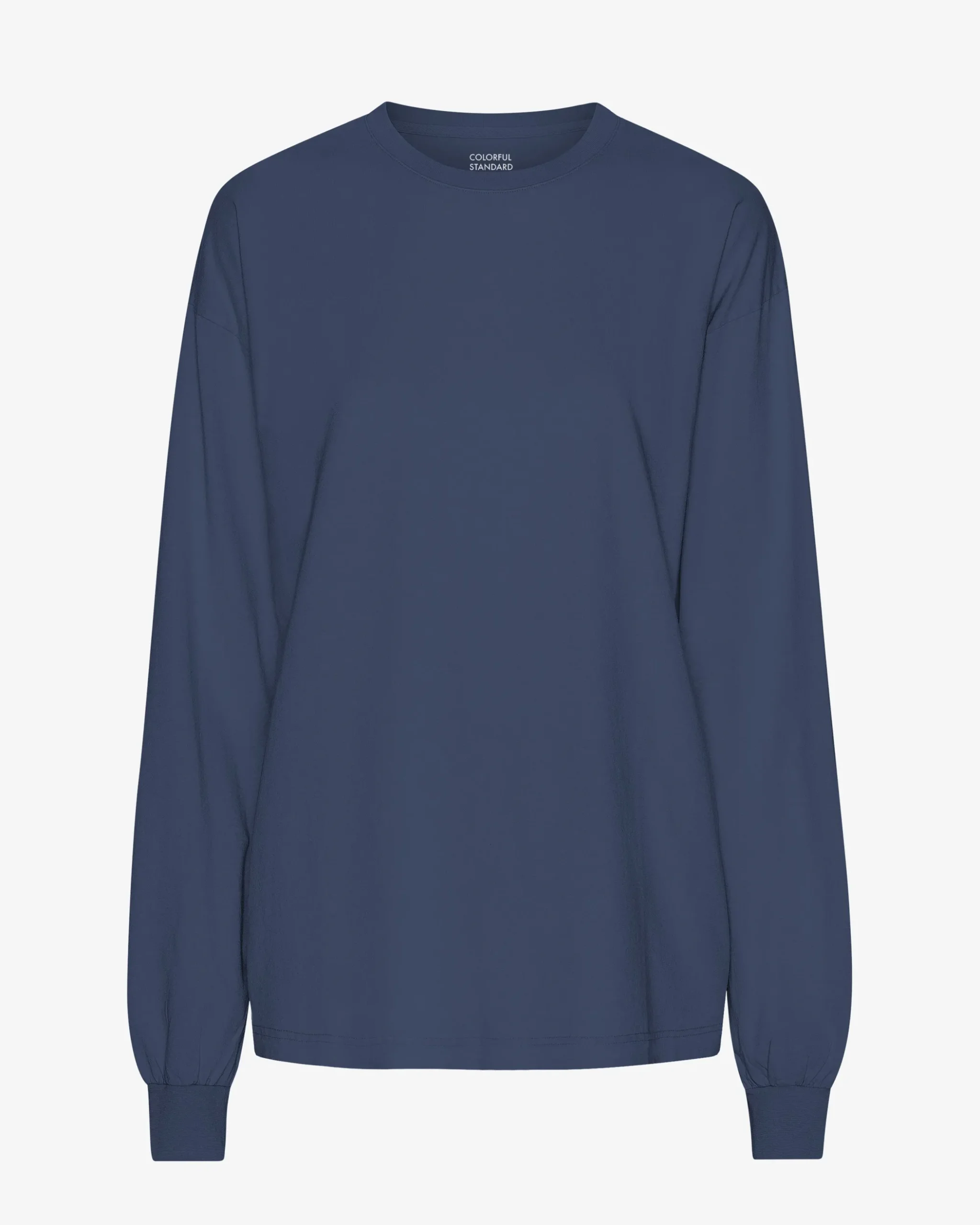 Oversized Organic LS T-Shirt - Petrol Blue