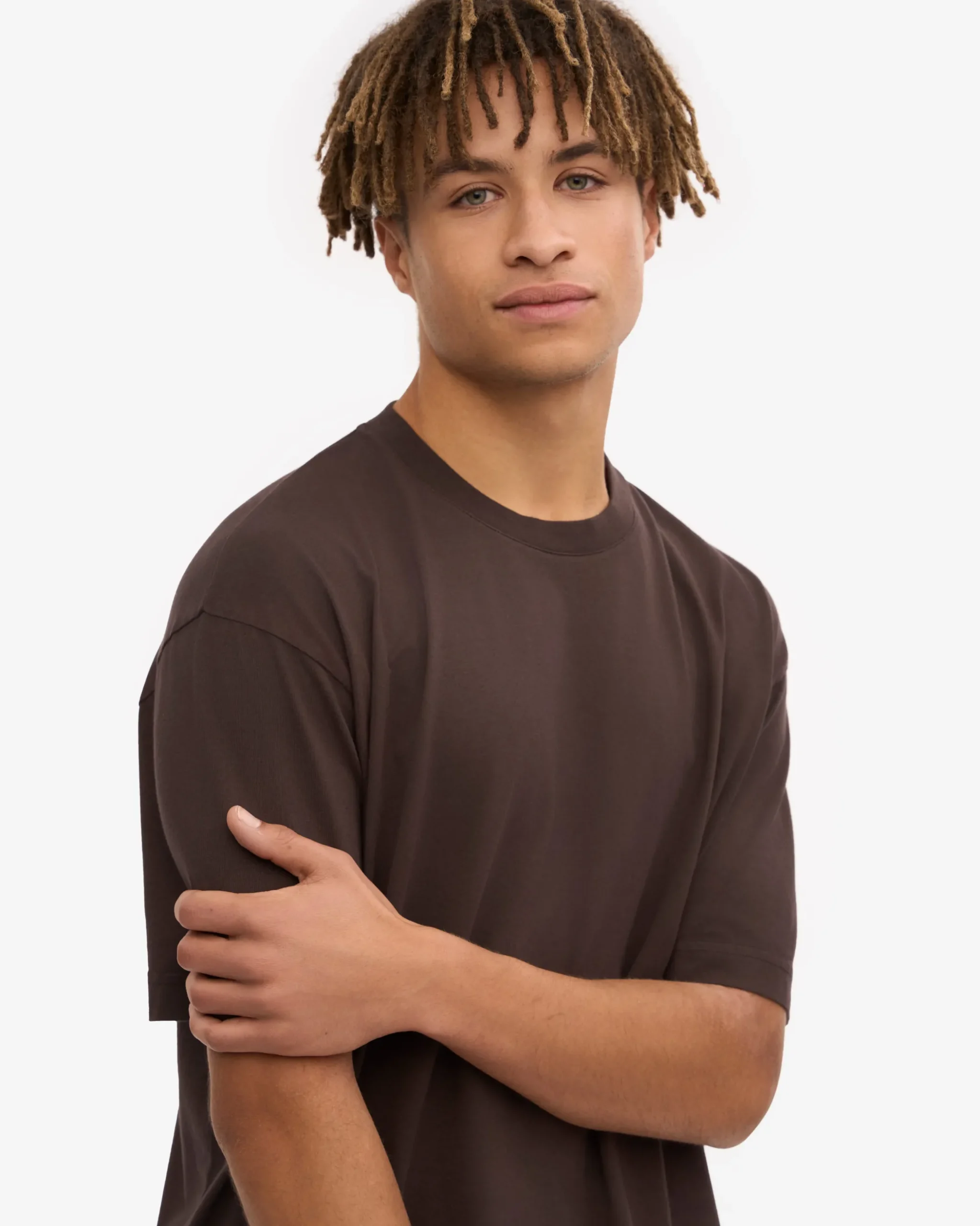 Oversized Organic T-Shirt - Coffee Brown