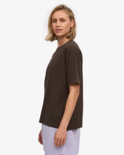 Oversized Organic T-Shirt - Coffee Brown