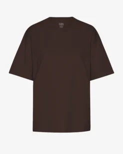 Oversized Organic T-Shirt - Coffee Brown