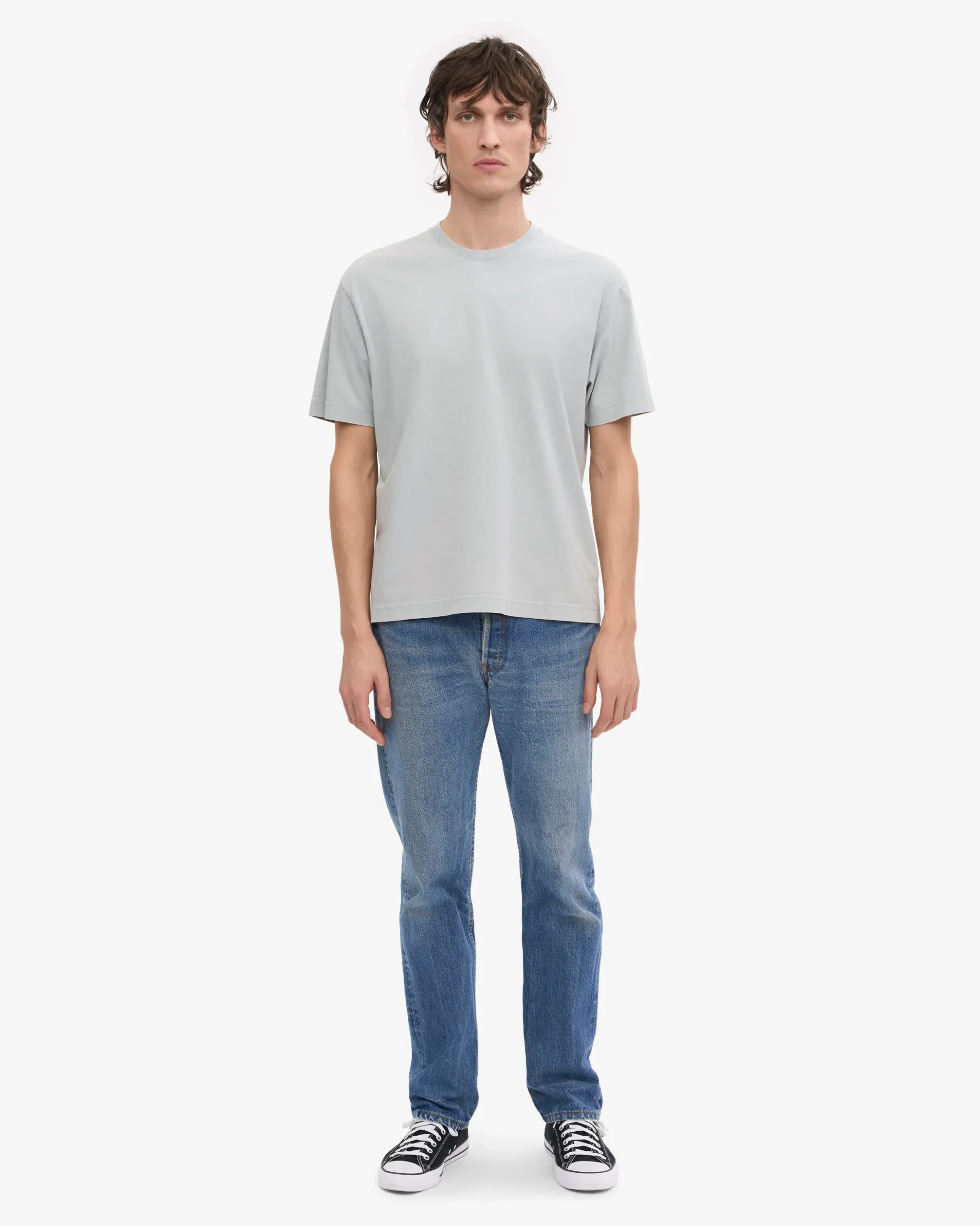 Oversized Organic T-Shirt - Faded Grey