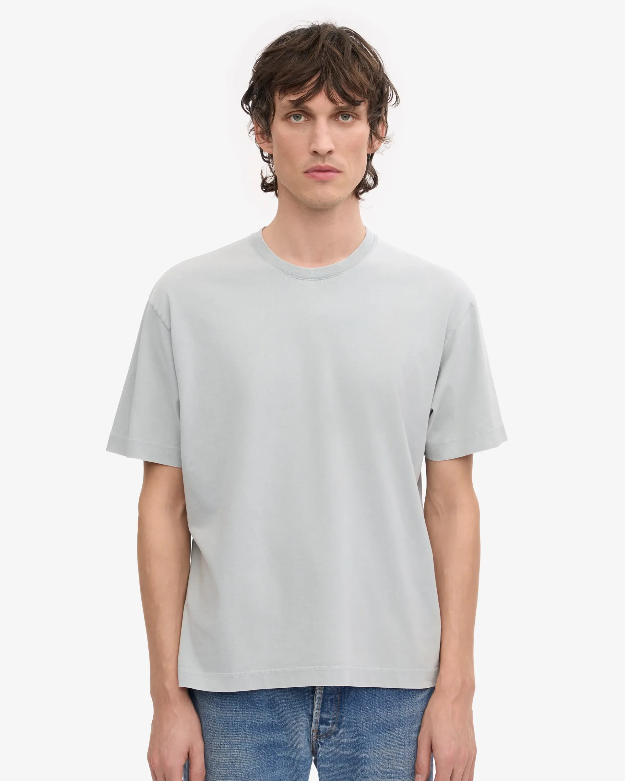 Oversized Organic T-Shirt - Faded Grey