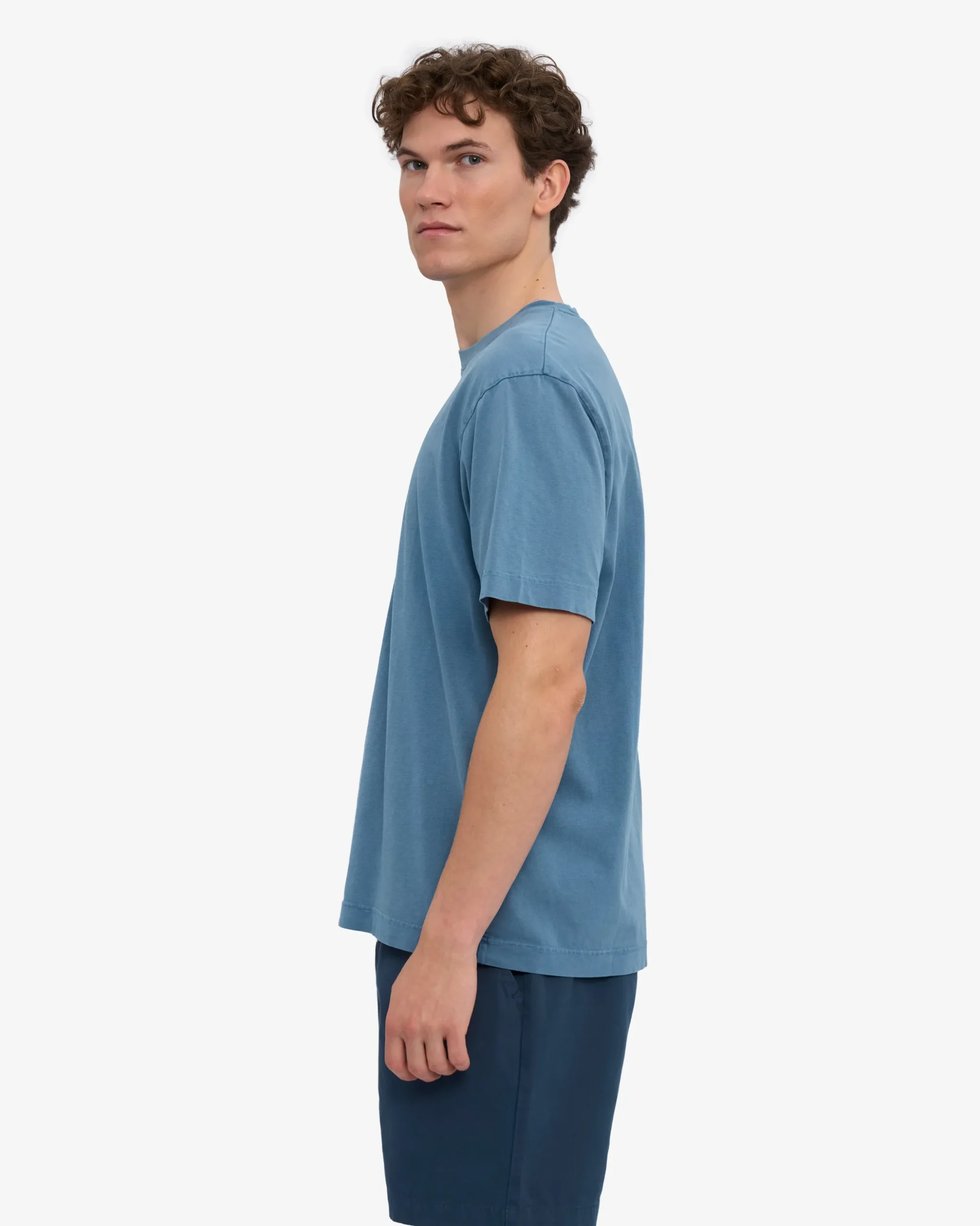 Oversized Organic T-Shirt - Faded Indigo