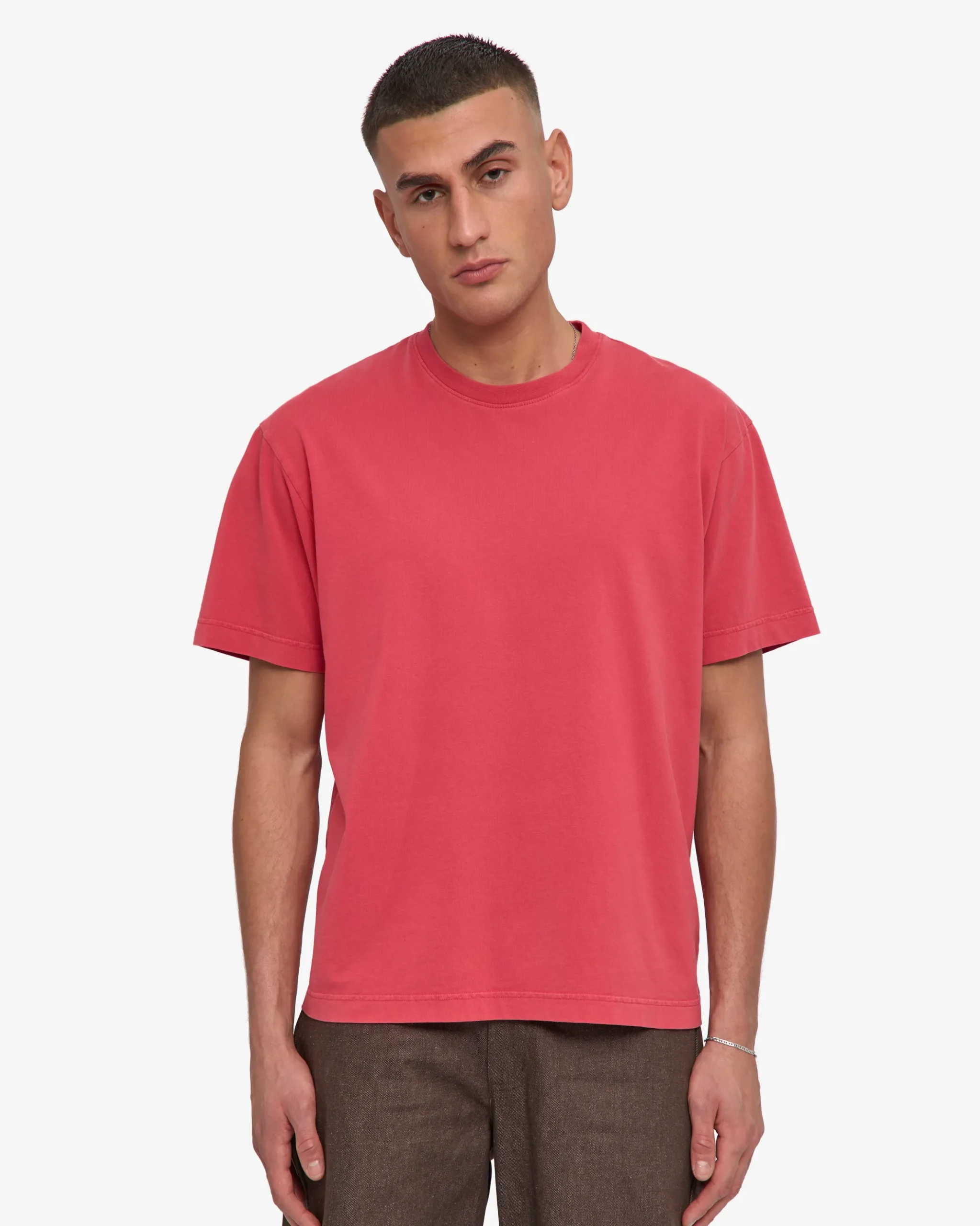 Oversized Organic T-Shirt - Faded Red