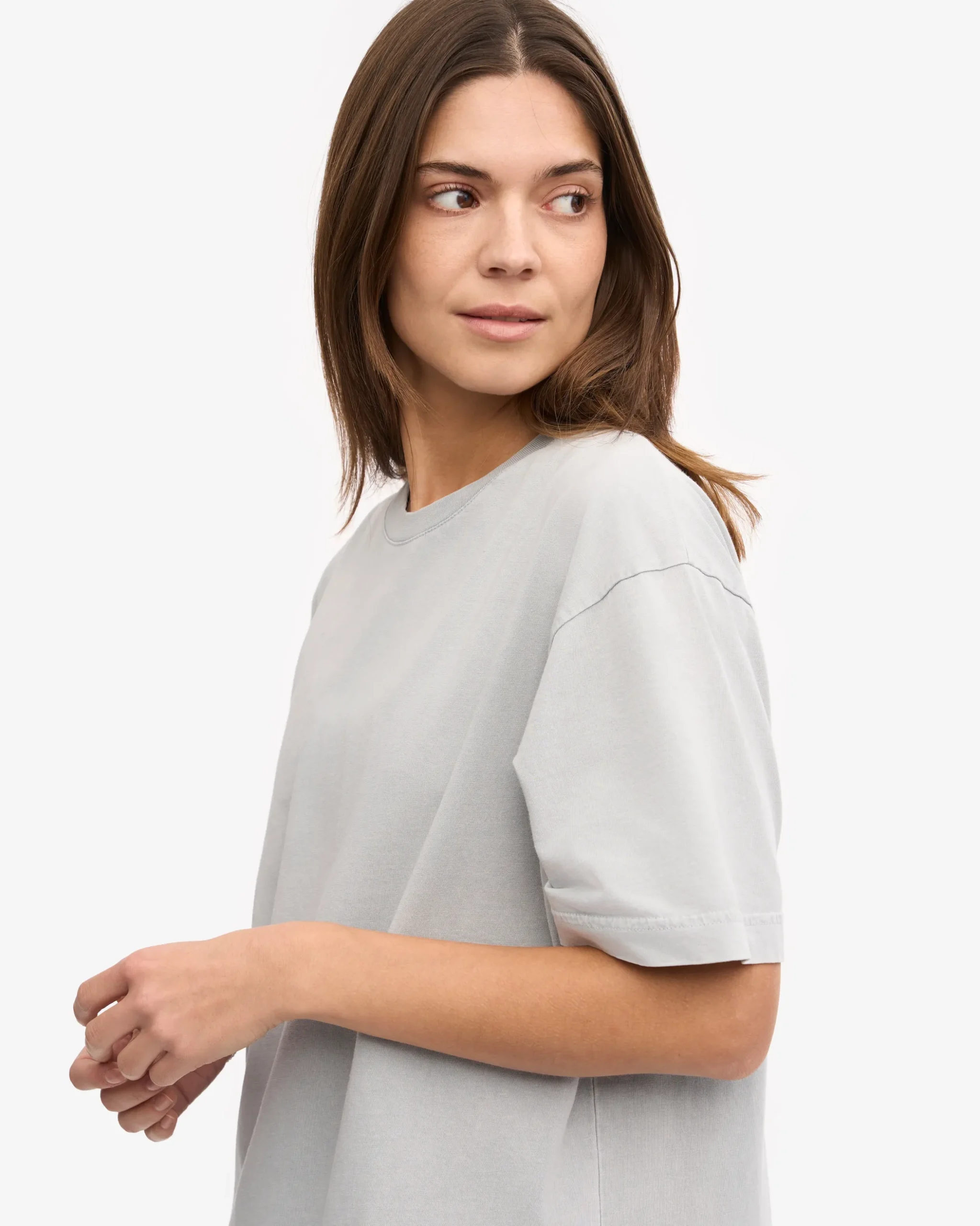 Oversized Organic T-Shirt - Faded Grey