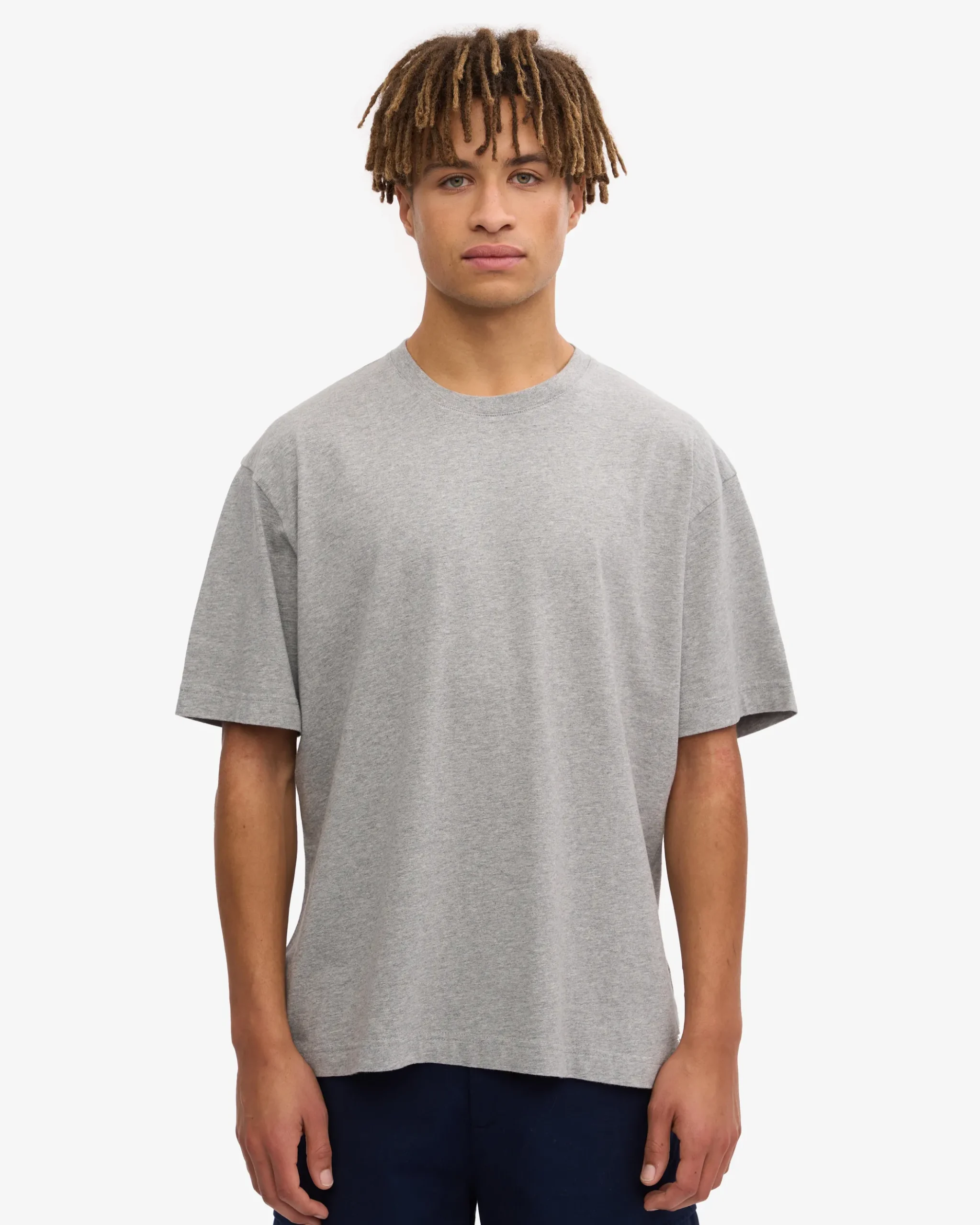Oversized Organic T-Shirt - Heather Grey