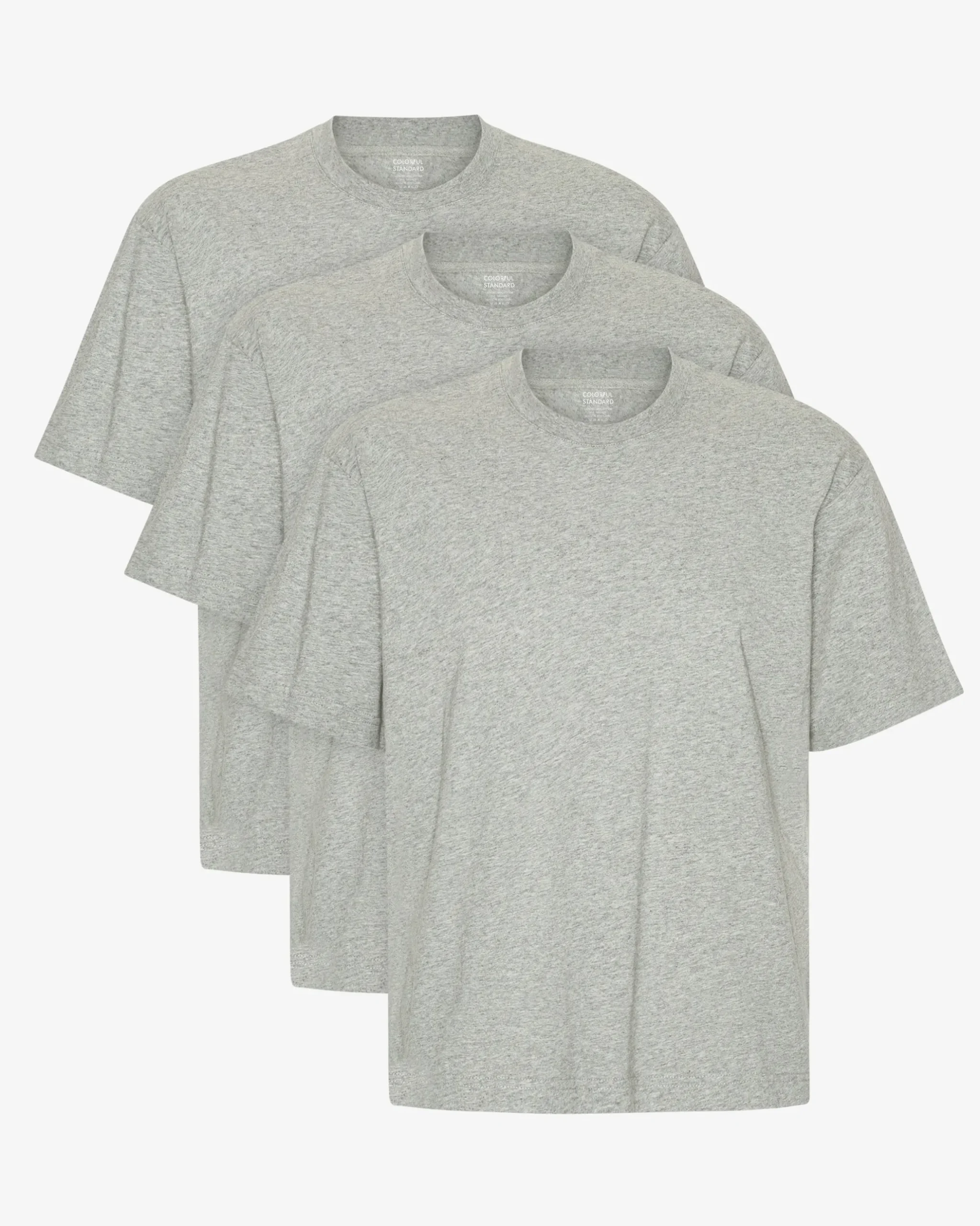 Oversized Organic T-Shirt - Heather Grey (3-Pack)