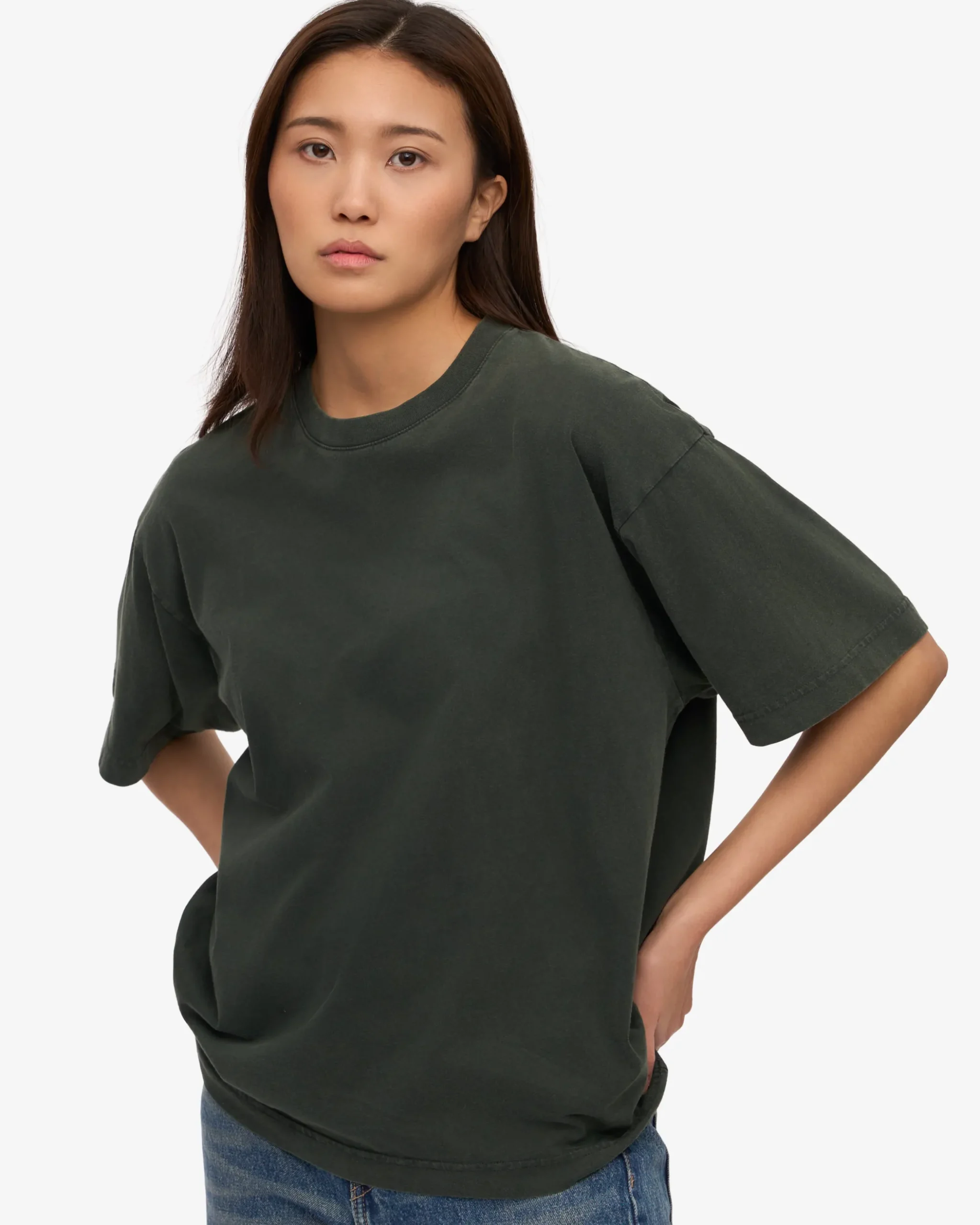 Oversized Organic T-Shirt - Midnight Forest
