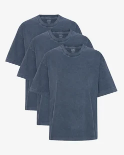 Oversized Organic T-Shirt - Neptune Blue (3-Pack)