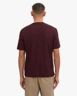 Oversized Organic T-Shirt - Oxblood Red (3-Pack)