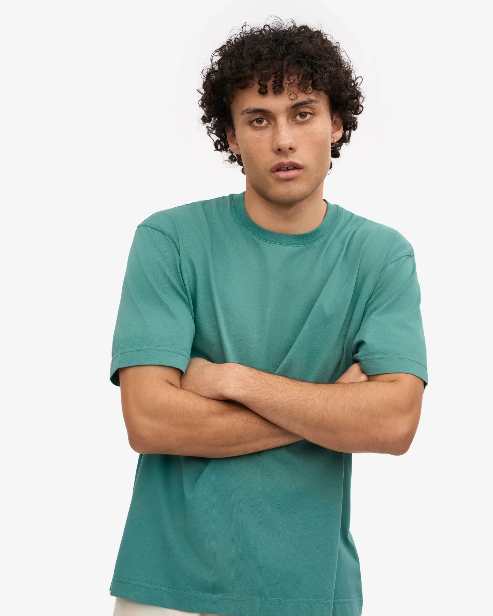 Oversized Organic T-Shirt - Pine Green