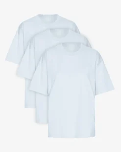 Oversized Organic T-Shirt - Polar Blue (3-Pack)