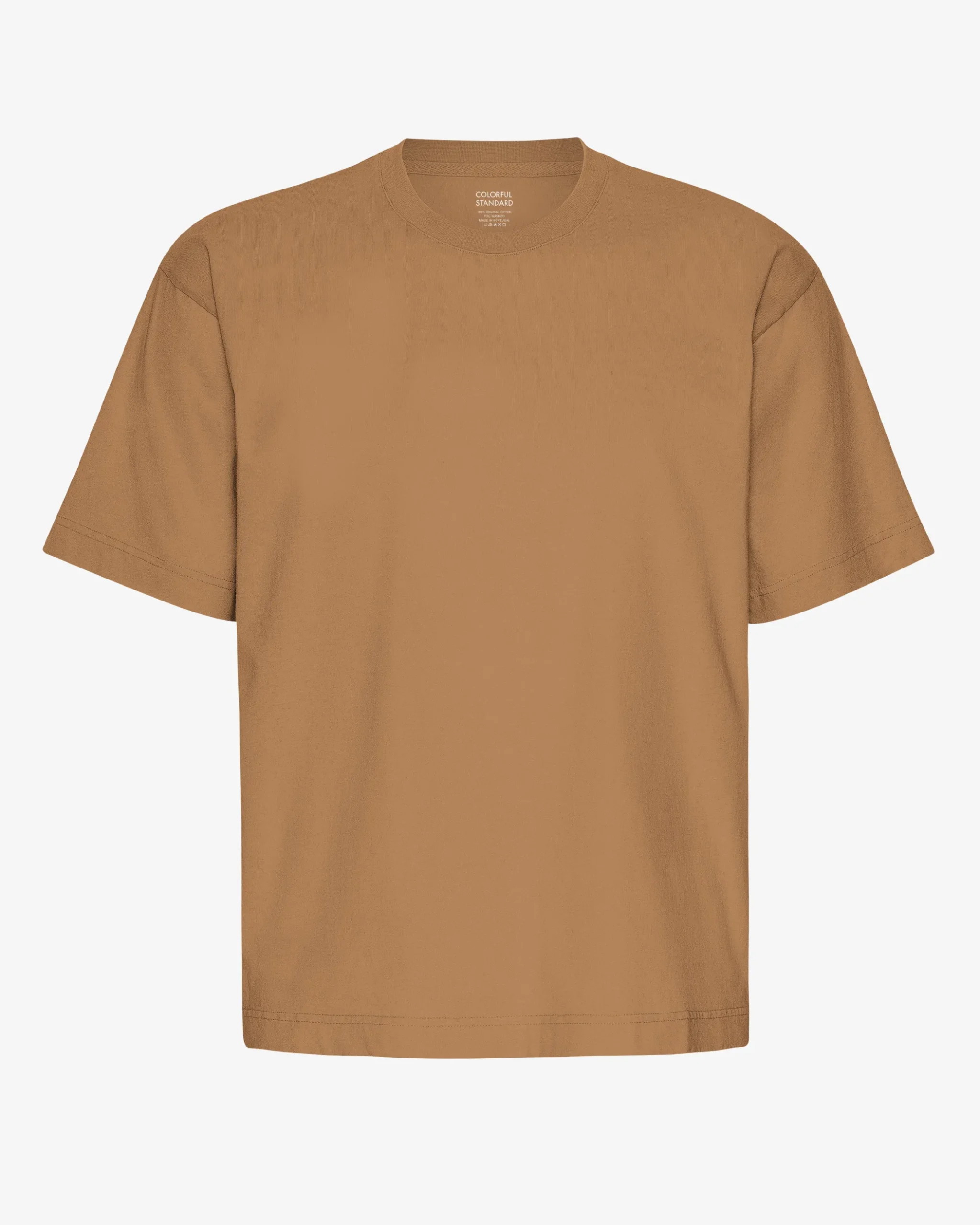 Oversized Organic T-Shirt - Sahara Camel