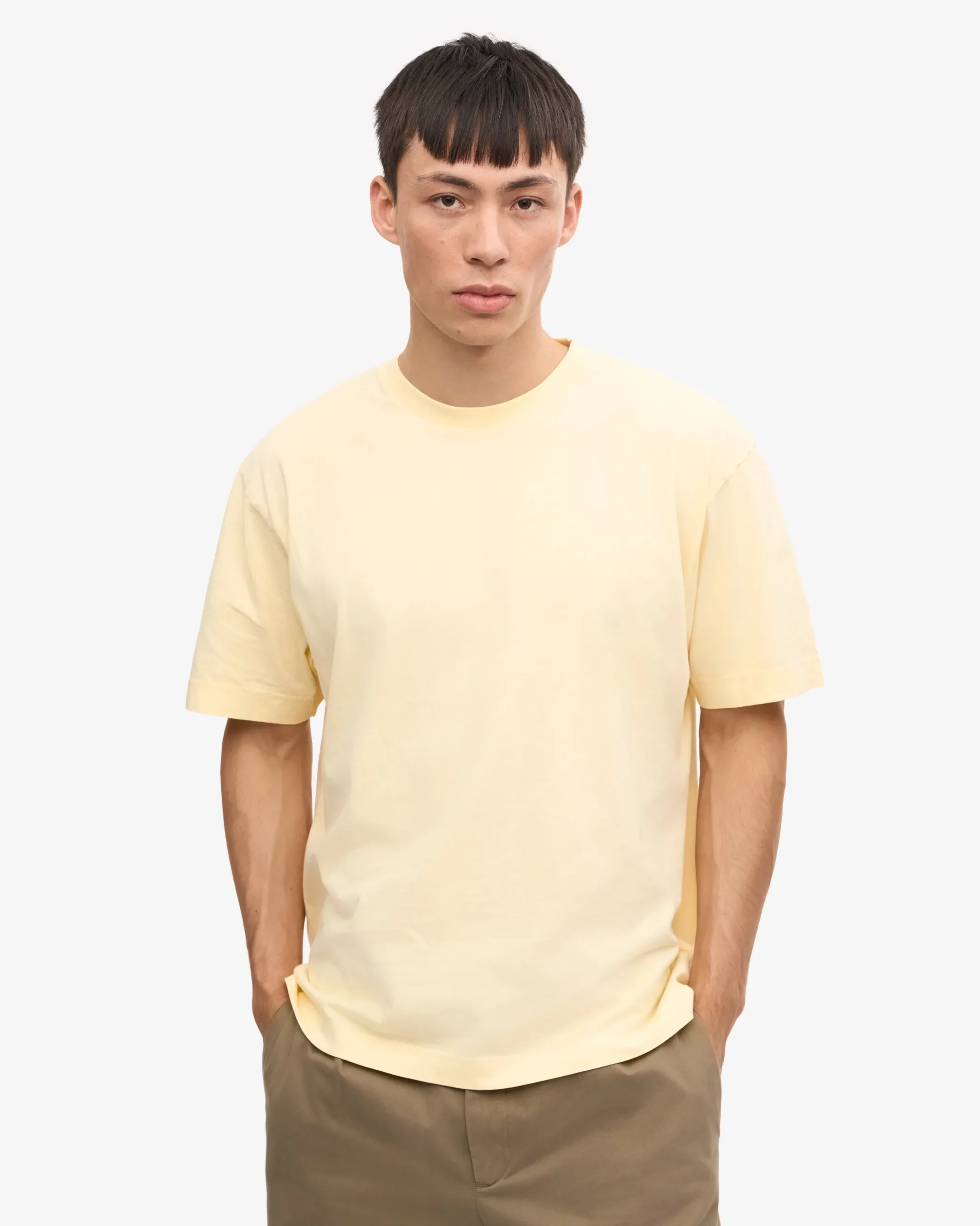 Oversized Organic T-Shirt - Soft Yellow