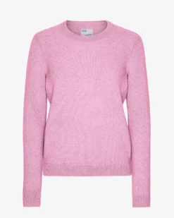 Women Classic Merino Wool Crew - Cherry Blossom