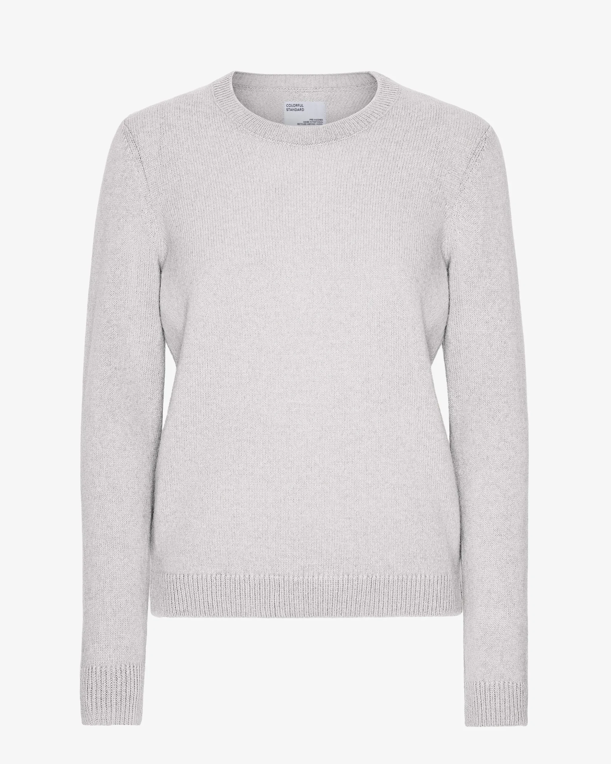 Women Classic Merino Wool Crew - Snow Melange