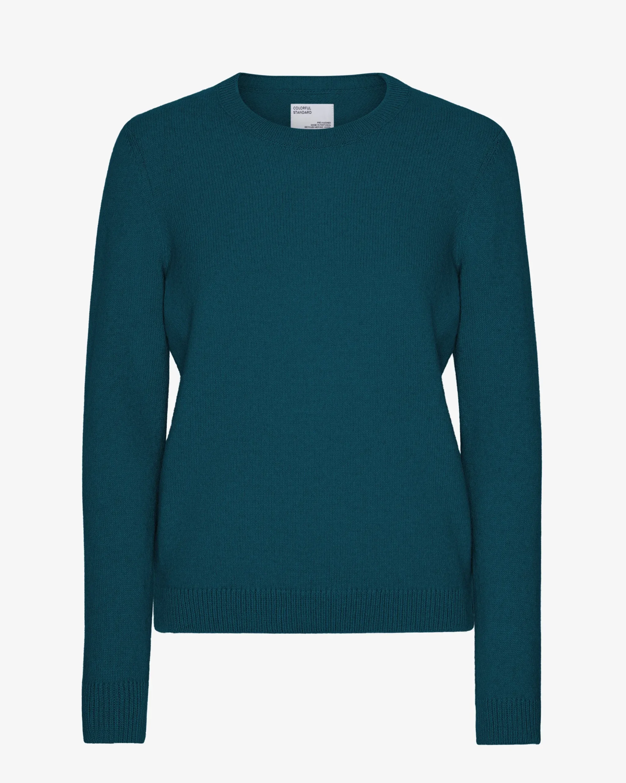 Women Classic Merino Wool Crew - Ocean Green