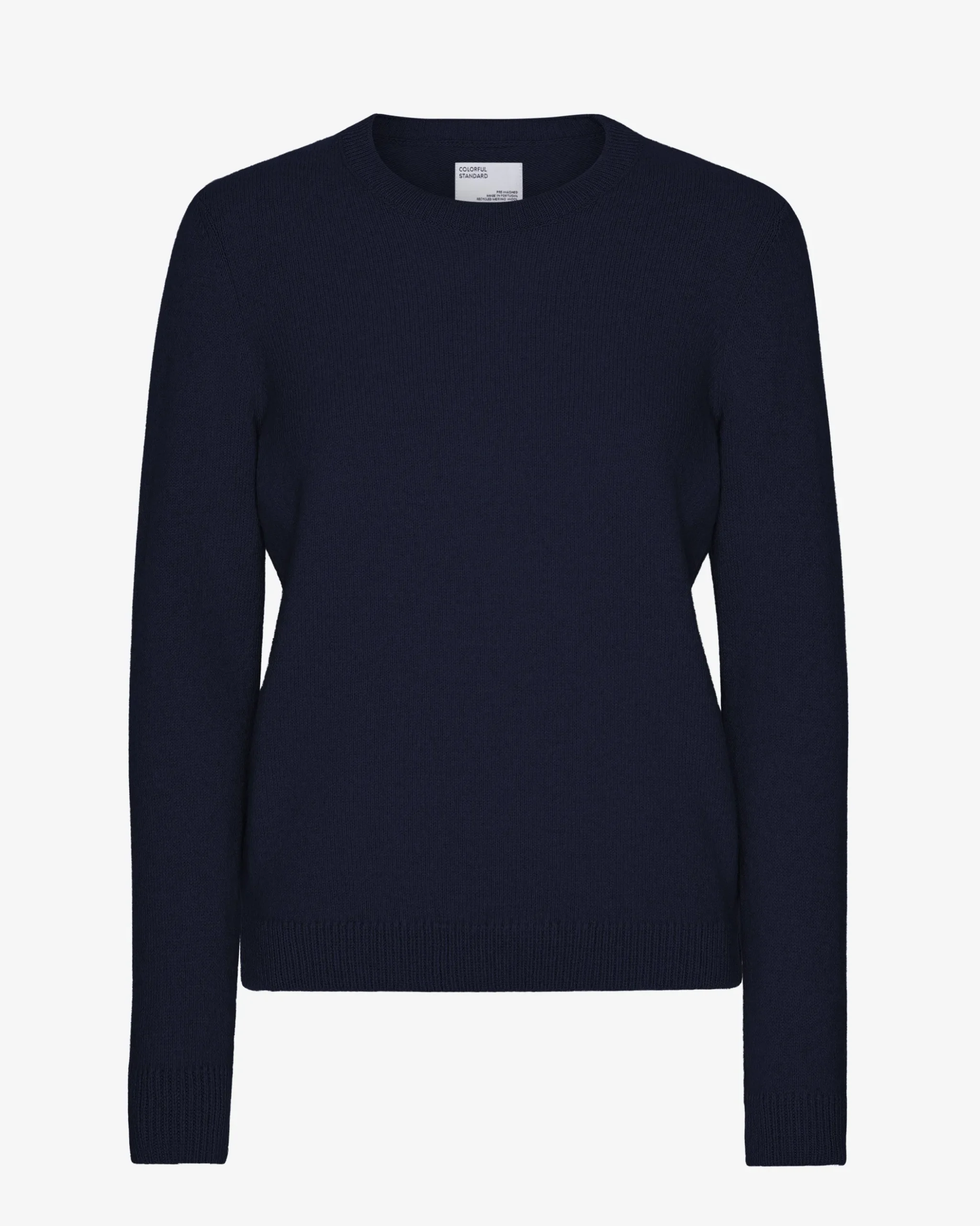 Women Classic Merino Wool Crew - Navy Blue