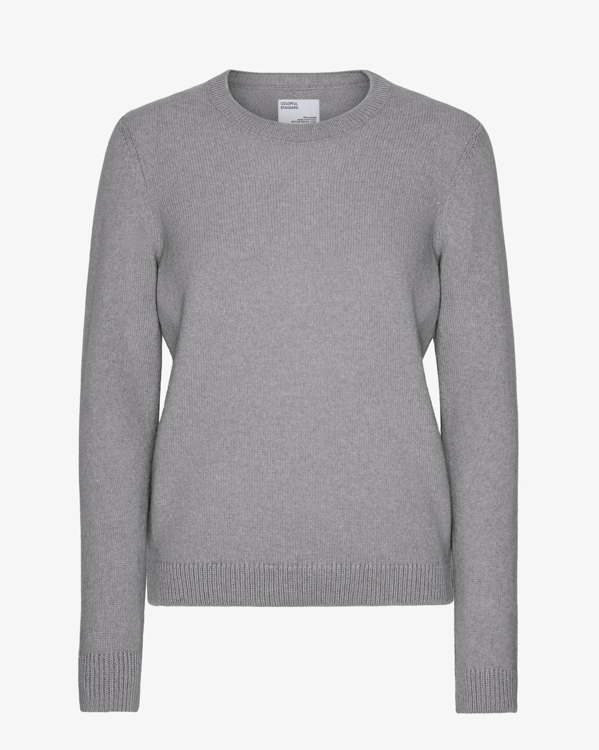 Women Classic Merino Wool Crew - Heather Grey