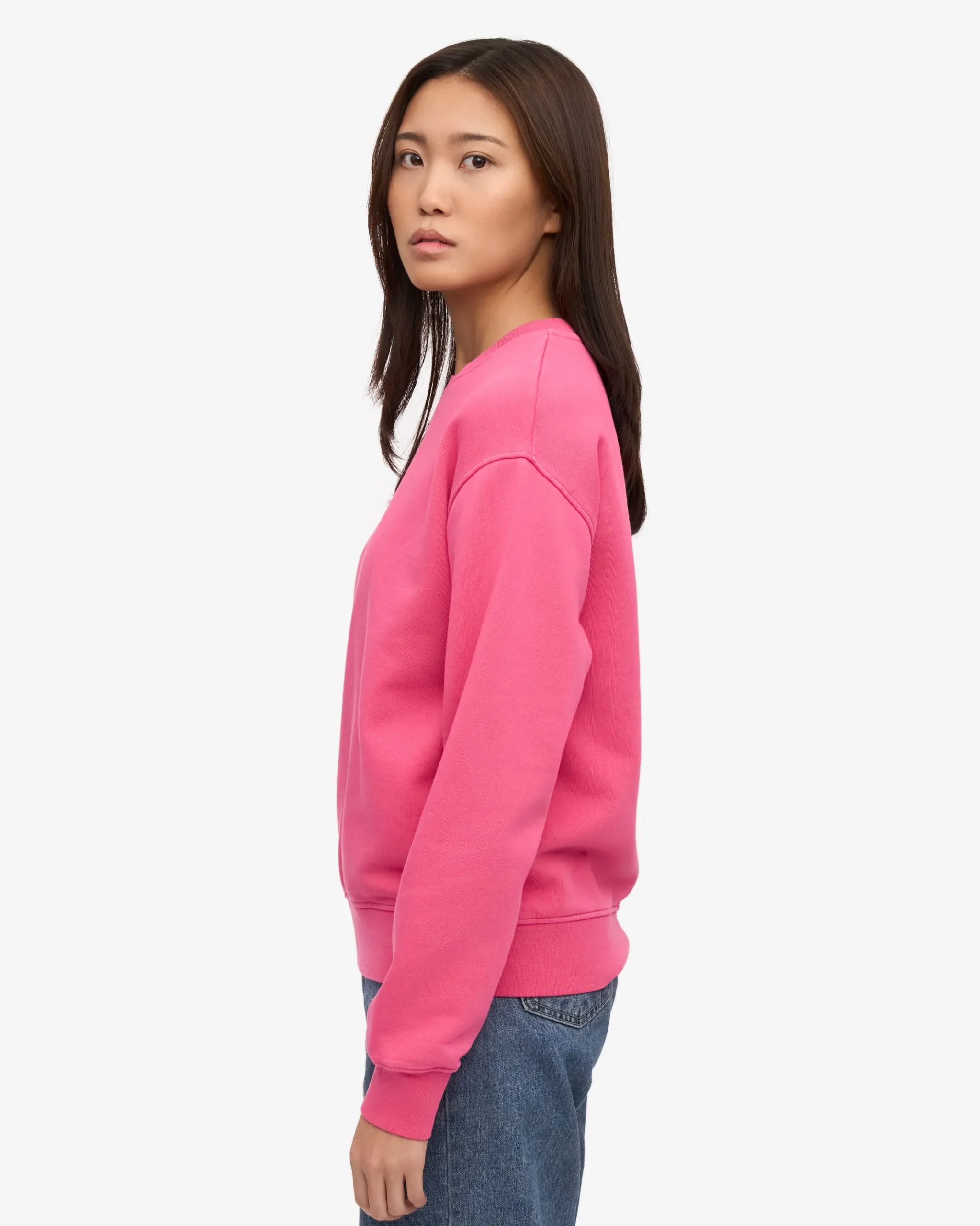 Women Classic Organic Crew - Bubblegum Pink