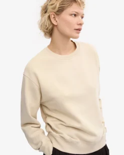 Women Classic Organic Crew - Ivory White