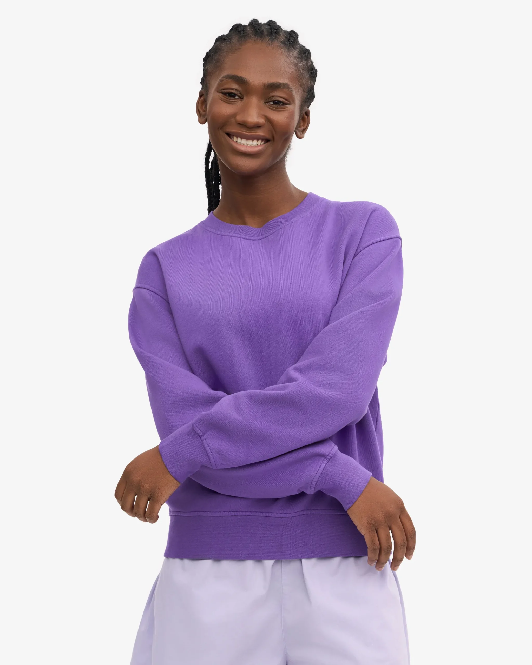 Women Classic Organic Crew - Ultra Violet