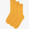 Women Classic Organic Sock - Burned Yellow (3-Pack)