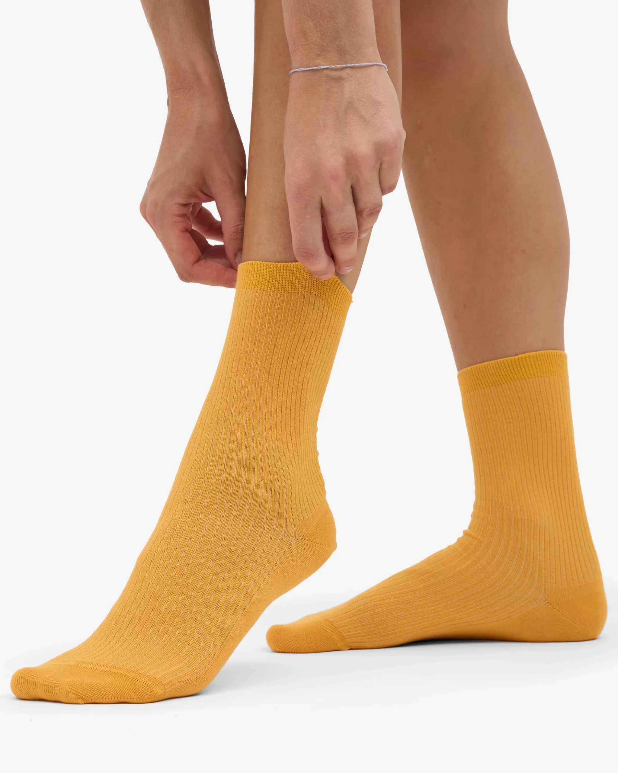 Women Classic Organic Sock - Burned Yellow (3-Pack)