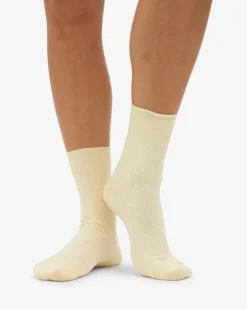 Women Classic Organic Sock - Soft Yellow