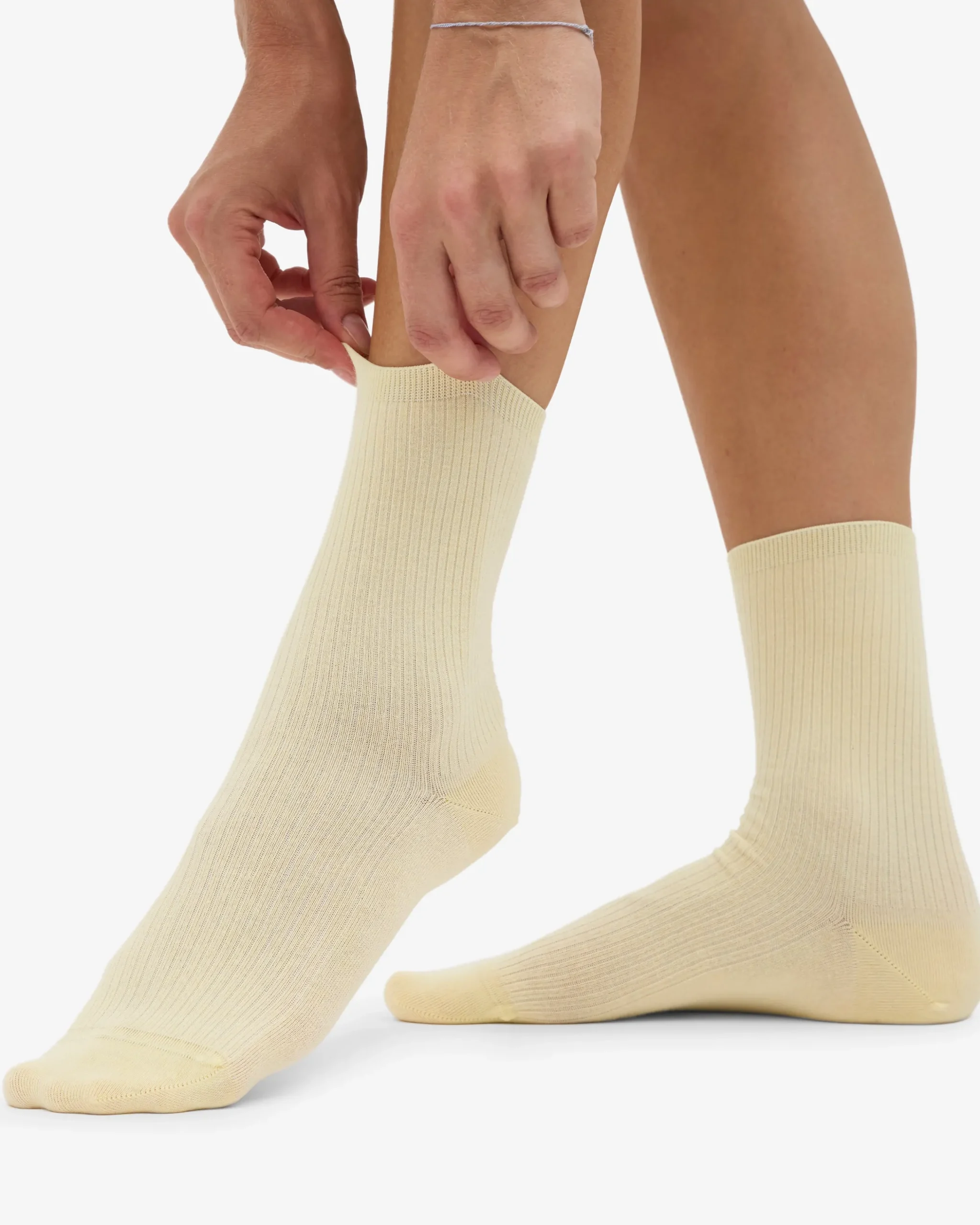 Women Classic Organic Sock - Soft Yellow (3-Pack)