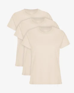Women Light Organic Tee - Ivory White (3-Pack)