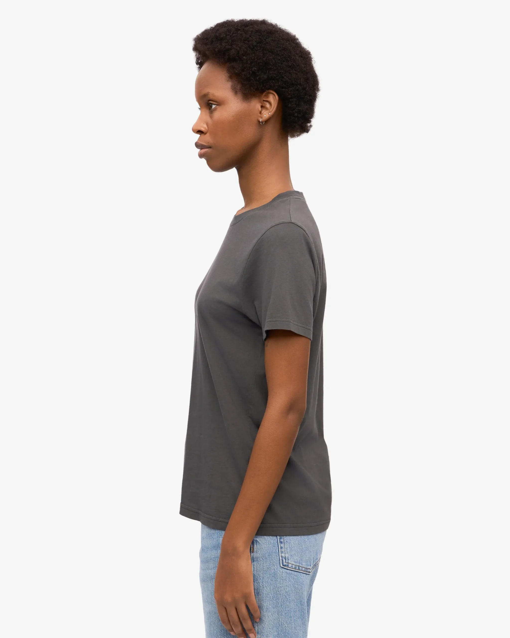 Women Light Organic Tee - Lava Grey