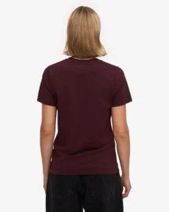 Women Light Organic Tee - Oxblood Red