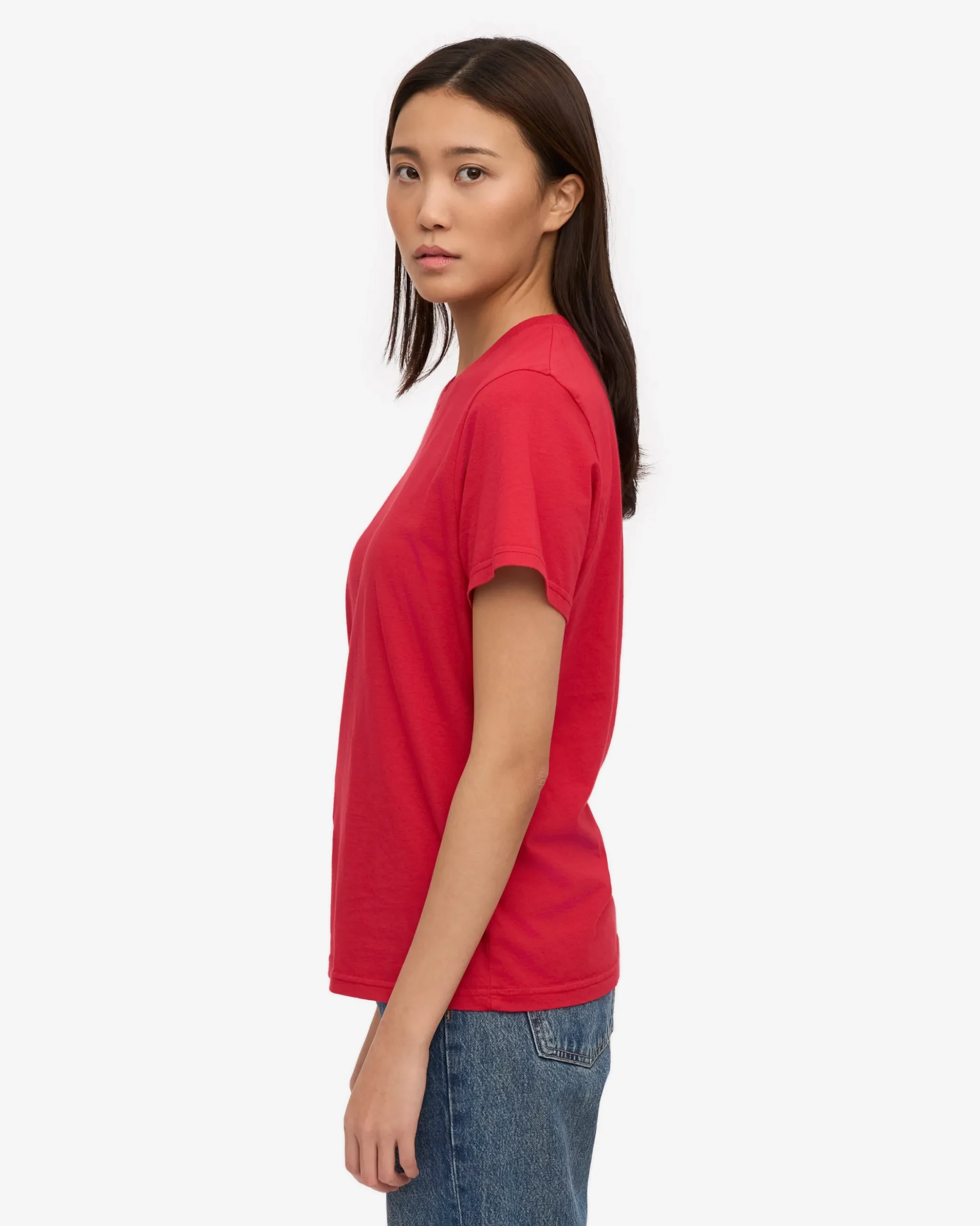 Women Light Organic Tee - Scarlet Red