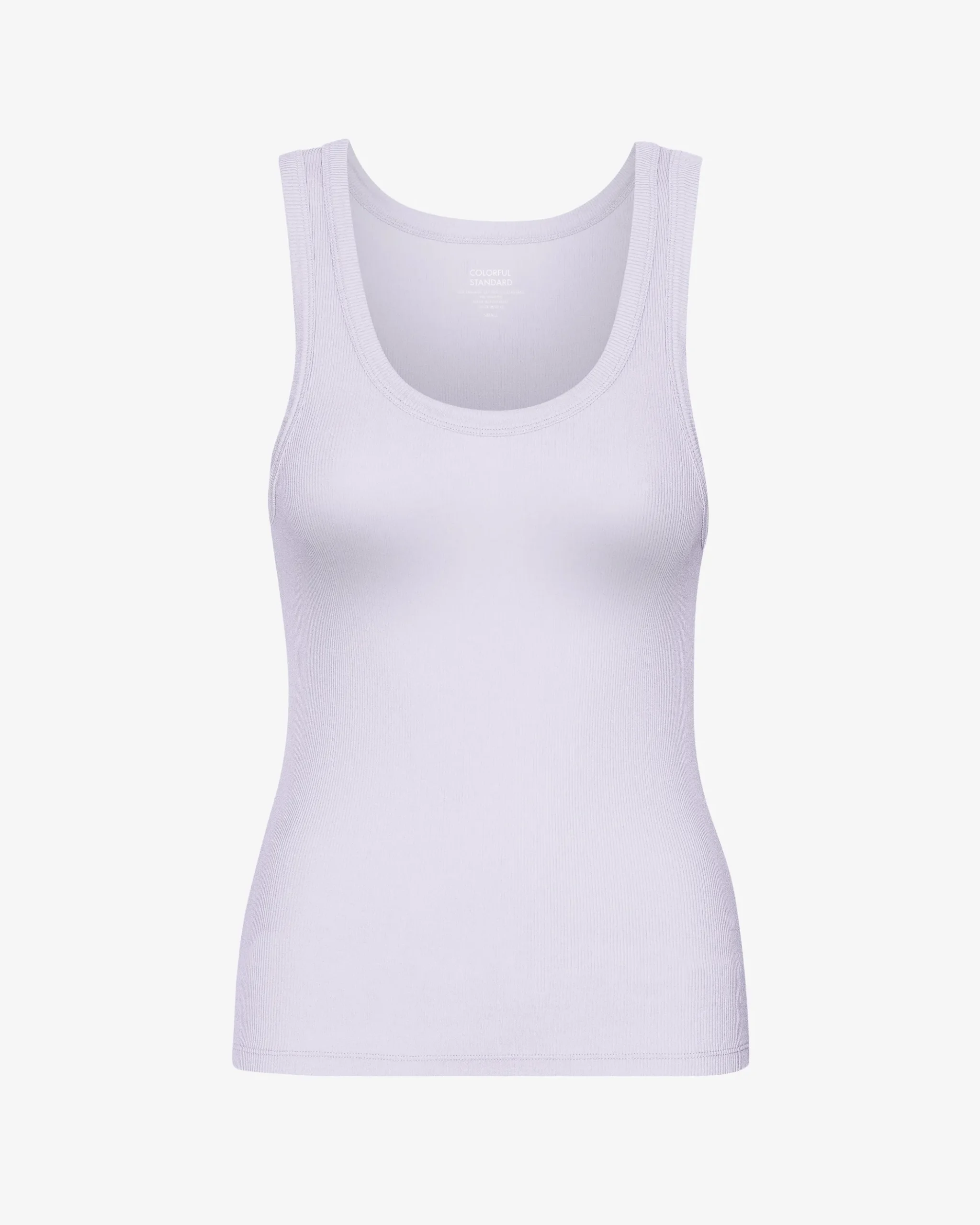 Women Organic Rib Tank Top - Soft Lavender